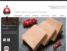 Tablet Screenshot of foiegrasespinet.com